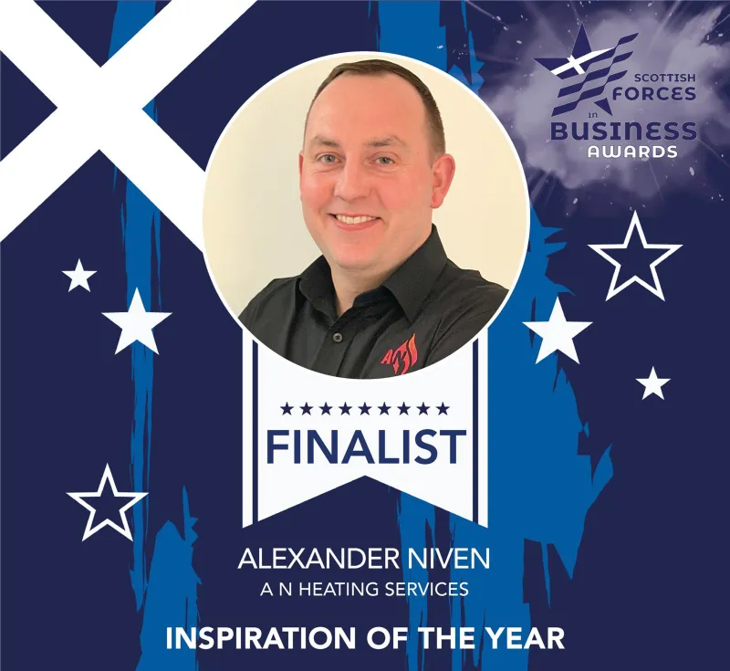 Alexander Niven - Scottish Forces in Business Awards Finalist - Inspiration of the Year