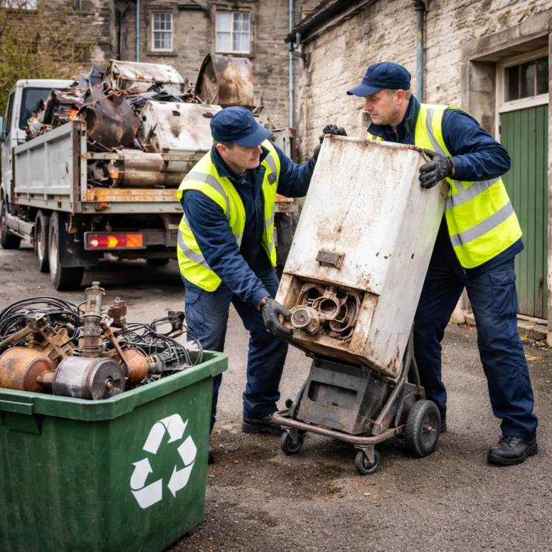 Old boiler removal and recycling